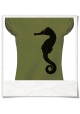 Seahorse T-Shirt for women in green