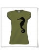 Seahorse T-Shirt for women in green