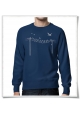 Men's Sweatshirt Birds on wire ( organic and fair )