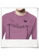 Sweatshirt Birds on wire for women ( organic cotton and fair produced )