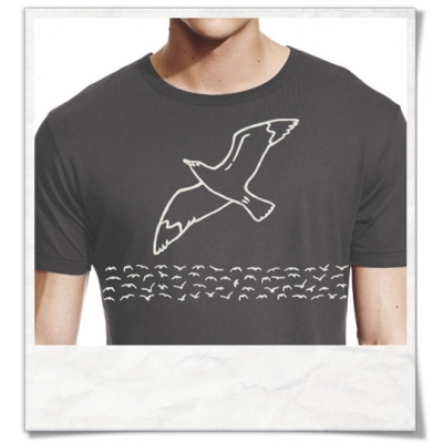Bamboo t-shirt Seagull for men