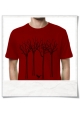  Men's T-Shirt the bird in the forest 