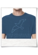 Bamboo t-shirt Seagull in blue for men