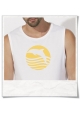 T-Shirt Dolphin Sun Sea for men in white