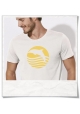 T-Shirt Dolphin Sun Sea for men in white