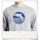 Sweatshirt aus Biobaumwolle " Sonnenuntergang mit Delfin "