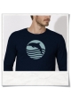 Sunset with Dolphin Longsleeve men's T-Shirt 