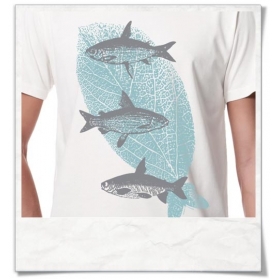  T-Shirt Fliegende Fische aus Biobaumwolle & Fair hergestellt