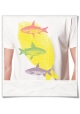 Flying Fishes / men T-Shirt / White / Fair Organic and Eco