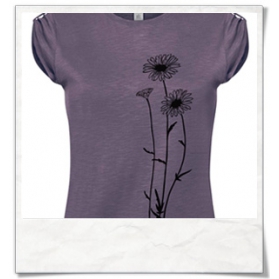 Flowers T-Shirt / Lila