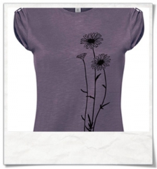 Flowers T-Shirt / Lila