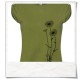 Blumen T-Shirt / Grün