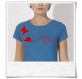 Butterfly and Snail T-Shirt  in Blue