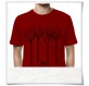 T-Shirt the bird in the forest in red