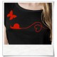 Snail and Butterfly in love T-Shirt / Black