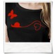 Snail and Butterfly in love T-Shirt / Black