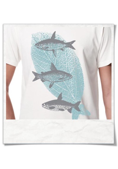 Fliegende Fische T-Shirt Fair & Biobaumwolle, Weiß